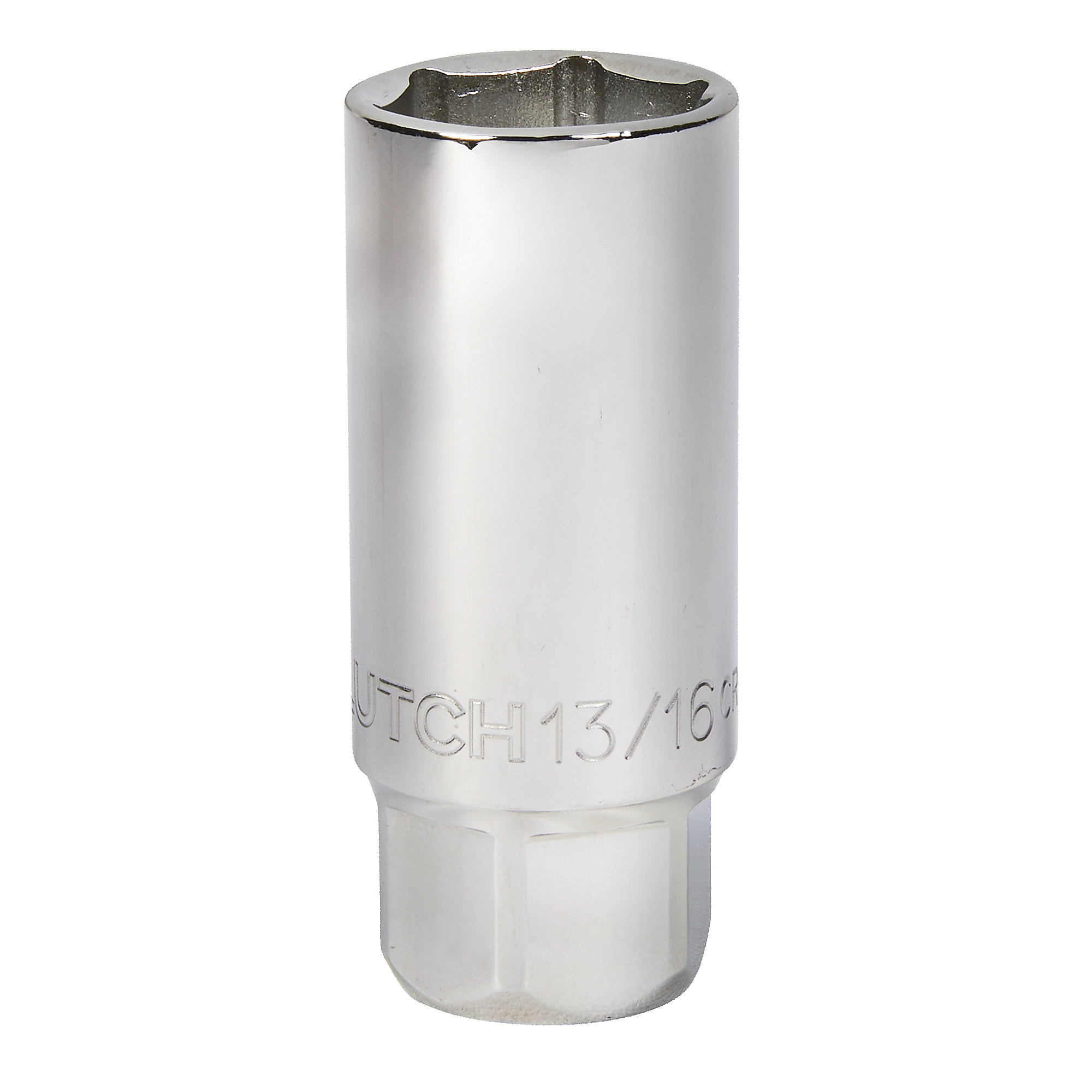 Klutch 3/8in.-Drive Magnetic Spark Plug Socket, 13/16in., SAE, 6-Point, Alloy Steel